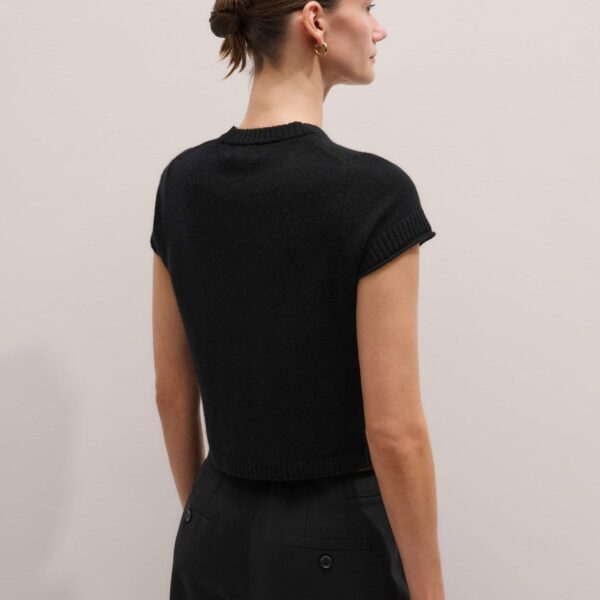 Cashmere – luxury British Black in Me and Em exclusively at Coveti