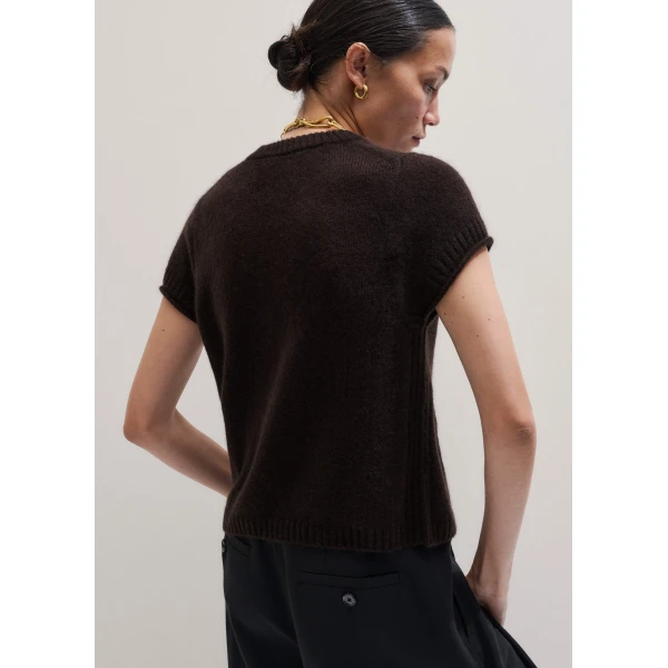 Me and Em Shrunken Baby Tee
Wool Cashmere Silk Top, view 3