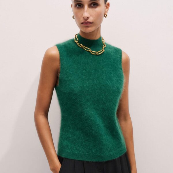 Brushed Cashmere – luxury British Green in Me and Em exclusively at Coveti