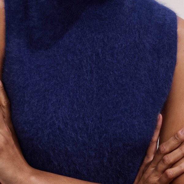Brushed Cashmere – luxury British Blue in Me and Em exclusively at Coveti