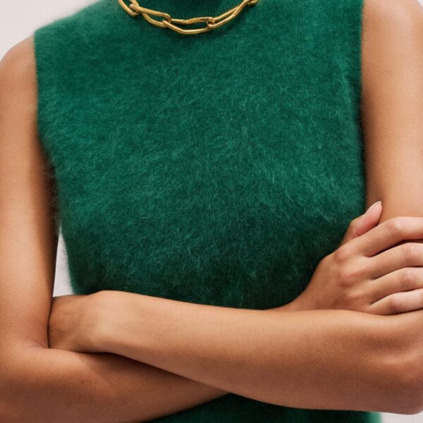 Brushed Cashmere – luxury British Green in Me and Em exclusively at Coveti