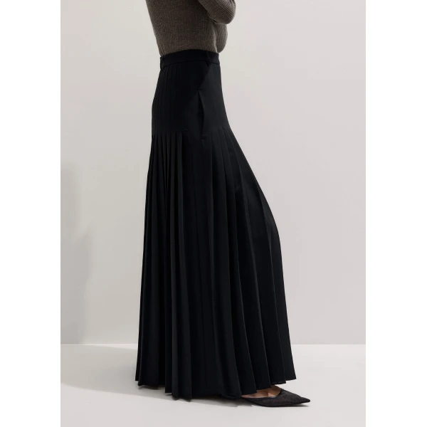 Me and Em Slit Full-Length Skirt
Fluid Crepe Skirt, view 3