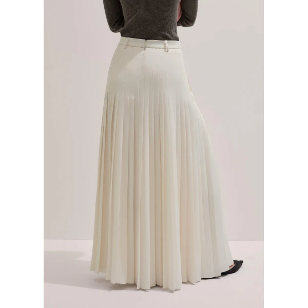 Me and Em Slit Full-Length Skirt
Fluid Crepe Skirt, view 4