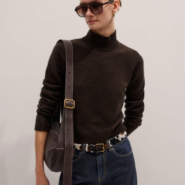 Italian Leather – luxury British Brown in Me and Em exclusively at Coveti