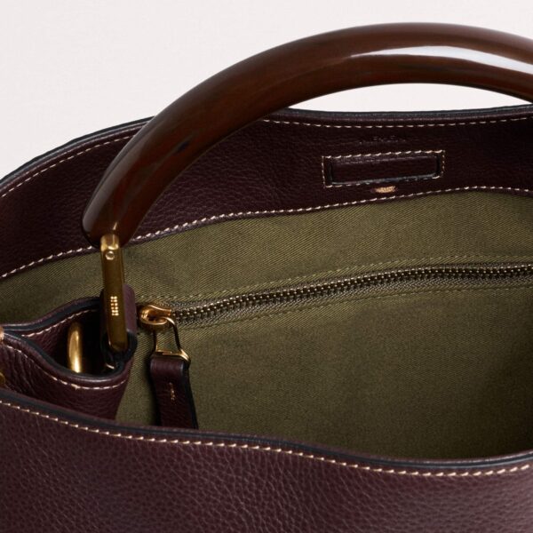 Italian Leather – luxury British Red in Me and Em exclusively at Coveti