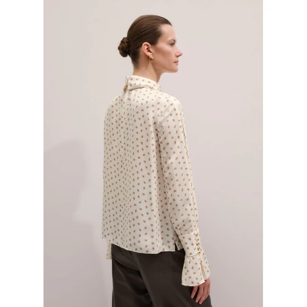 Me and Em Straight Blouse + Tie
Fluid Matte Silk, view 4