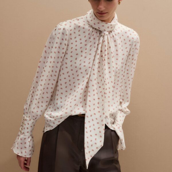 Me + Em Straight Blouse + Tie