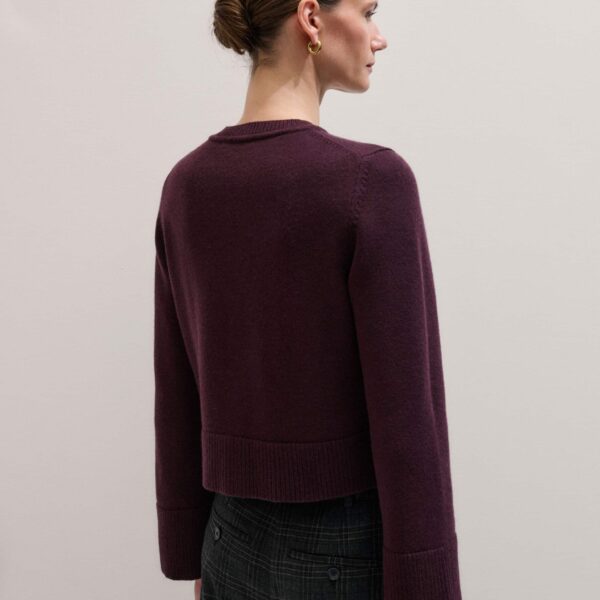 Merino + Cashmere – luxury British Red in Me and Em exclusively at Coveti