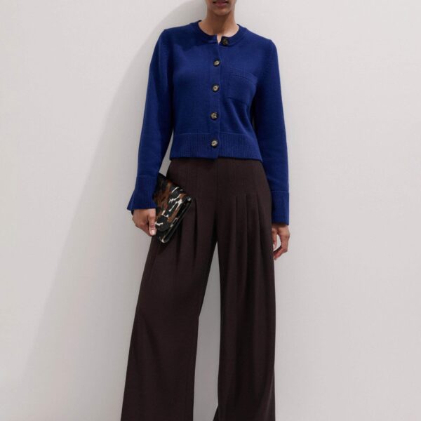 Merino + Cashmere – luxury British Blue in Me and Em exclusively at Coveti