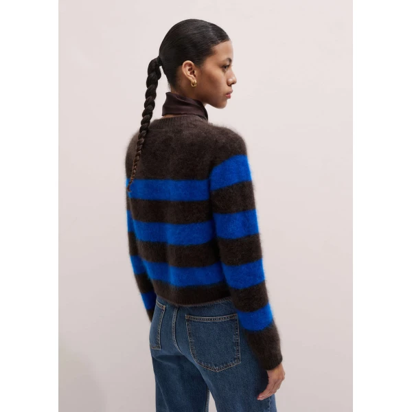 Me and Em Stripe Crop Sweater
Brushed Cashmere Knit, view 4