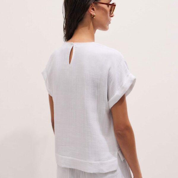 Cotton Cheesecloth – luxury British White in Me and Em exclusively at Coveti