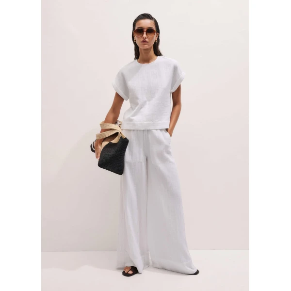 Me and Em Summer Tee
Cotton Cheesecloth Top, view 3