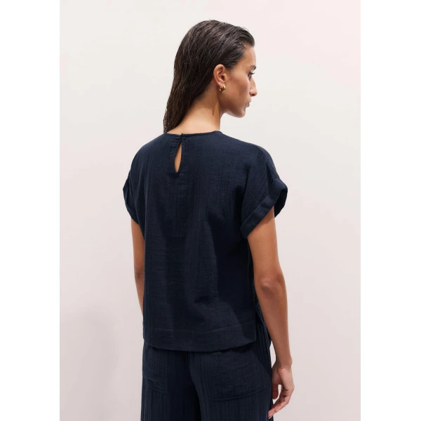 Me and Em Summer Tee
Cotton Cheesecloth Top, view 3