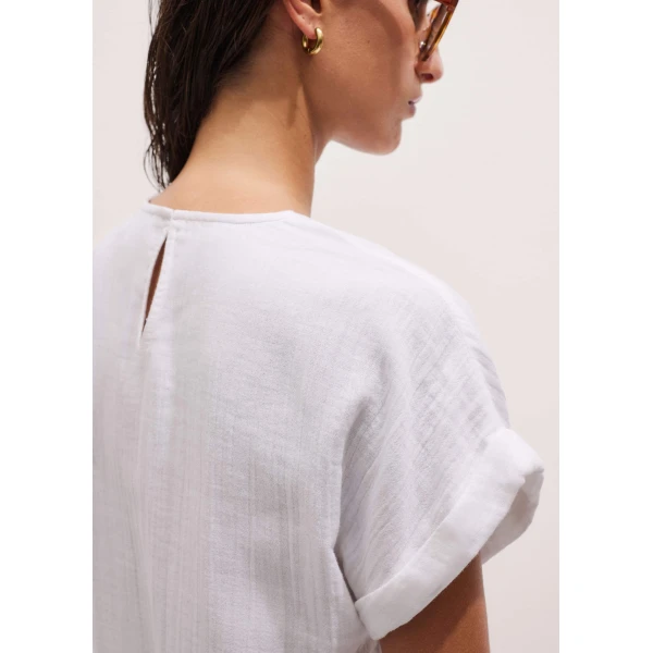 Me and Em Summer Tee
Cotton Cheesecloth Top, view 4