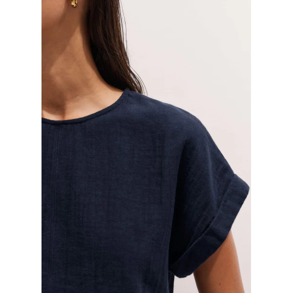 Me and Em Summer Tee
Cotton Cheesecloth Top, view 6