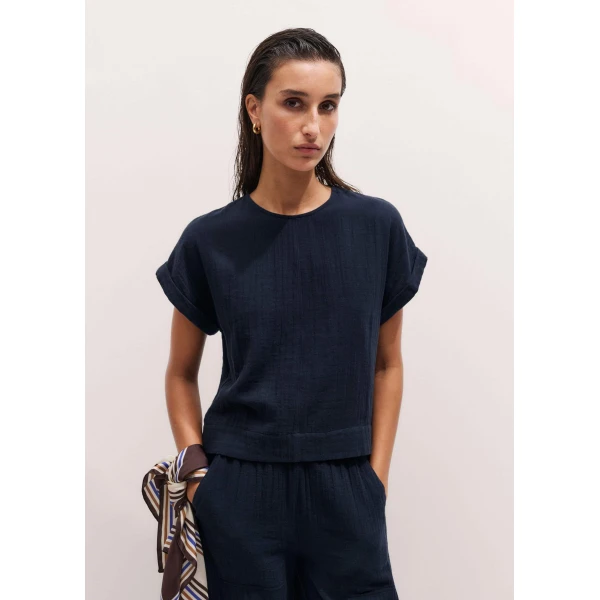 Me and Em Summer Tee
Cotton Cheesecloth Top, view 7