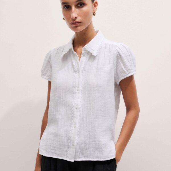 Cotton Cheesecloth – luxury British White in Me and Em exclusively at Coveti