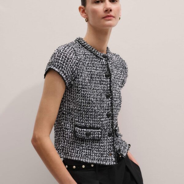 Me and Em Textured Crop Jacket
