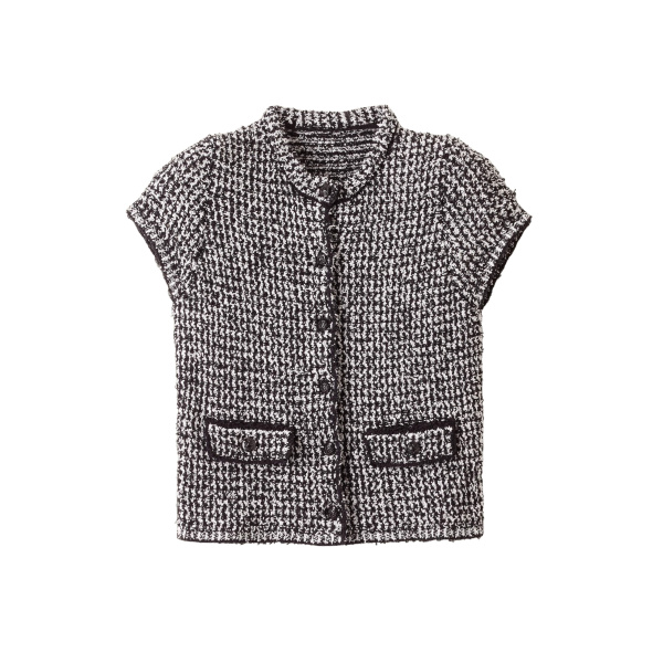 Me and Em Textured Crop Jacket
Tweed Cotton Knit