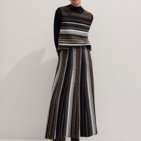 Merino + Cashmere – luxury British Black in Me and Em exclusively at Coveti