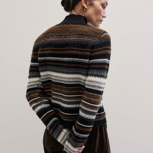 Merino + Cashmere – luxury British Black in Me and Em exclusively at Coveti