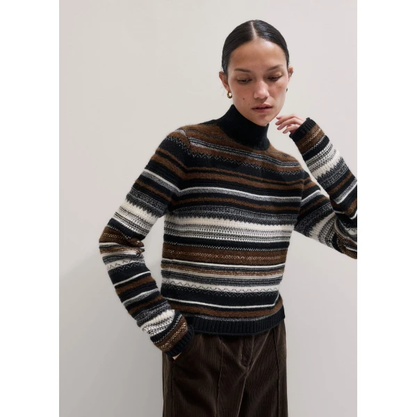 Me and Em Textured Stitch Sweater
Merino + Cashmere Knit, view 6