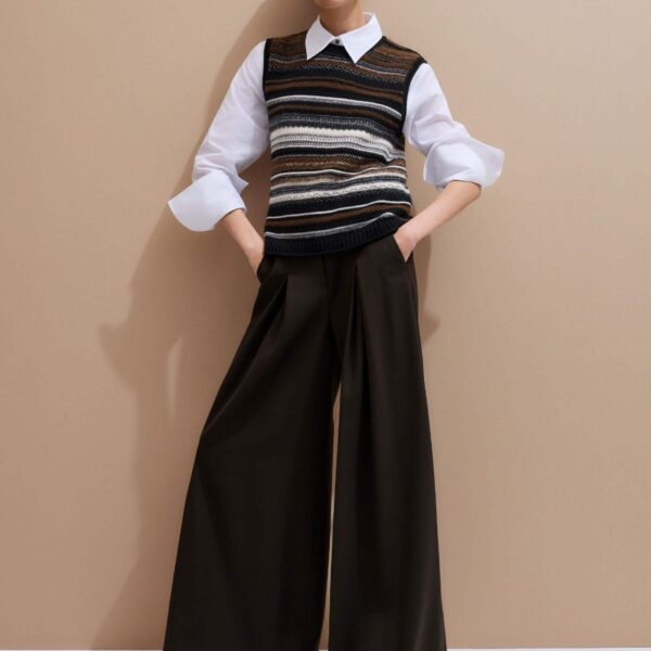 Merino + Cashmere – luxury British Black in Me and Em exclusively at Coveti
