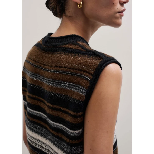Me and Em Textured Vest + Snood
Merino + Cashmere, view 3