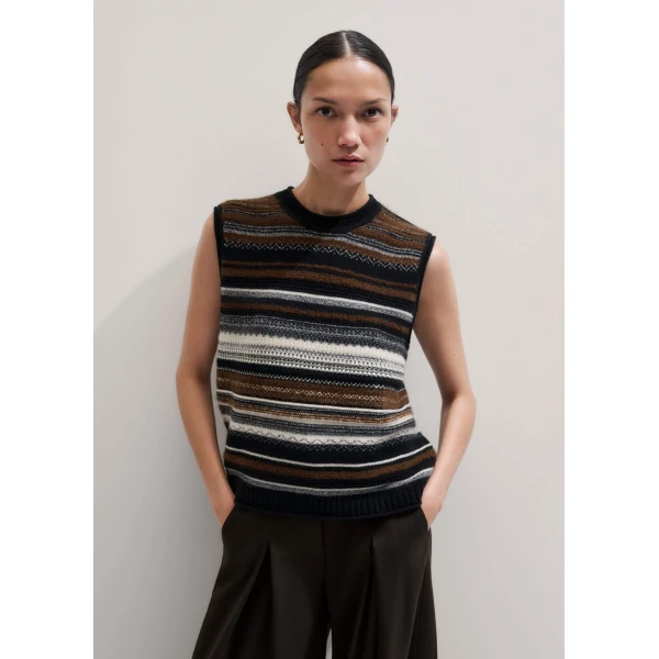 Me and Em Textured Vest + Snood
Merino + Cashmere, view 4