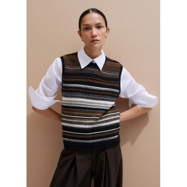 Me and Em Textured Vest + Snood
Merino + Cashmere, view 5
