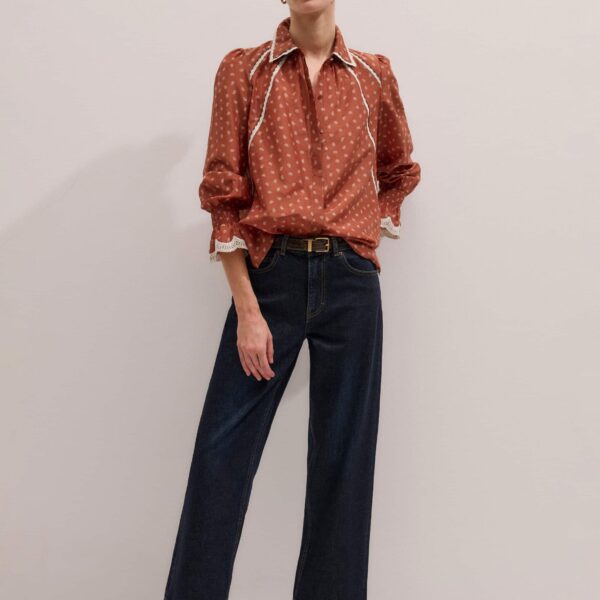 Me + Em Trim Detail Blouse