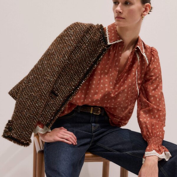 Me + Em Trim Detail Blouse