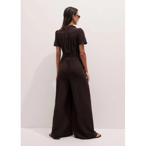 Me and Em Twist Front Jumpsuit
Cotton Cheesecloth, view 2