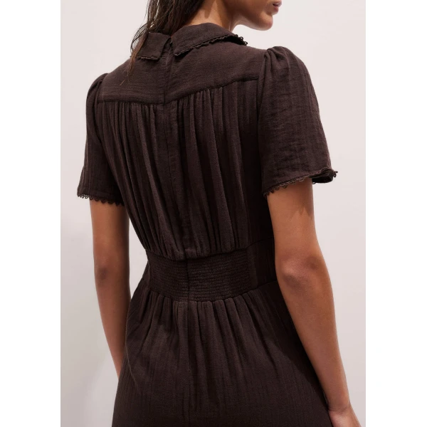 Me and Em Twist Front Jumpsuit
Cotton Cheesecloth, view 4