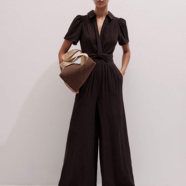 Me + Em Twist Front Jumpsuit