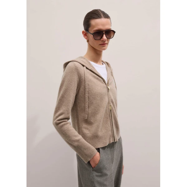 Me and Em Two-Way Zip Hoodie
Cashmere, view 2