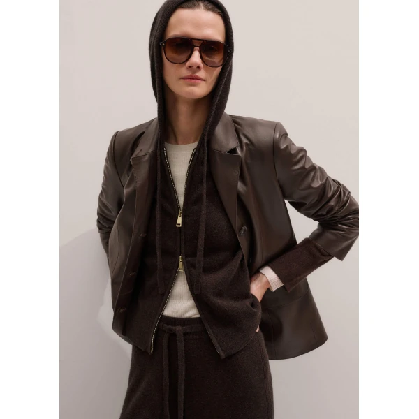 Me and Em Two-Way Zip Hoodie
Cashmere, view 6