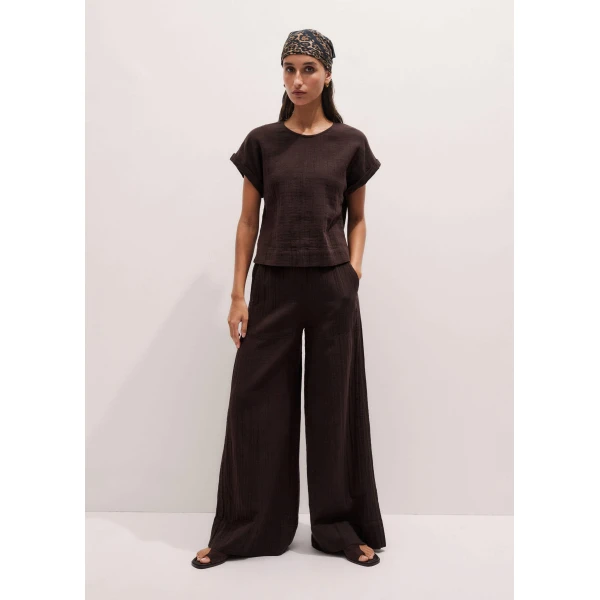 Me and Em Wide-Leg Pant
Cotton Cheesecloth, view 2