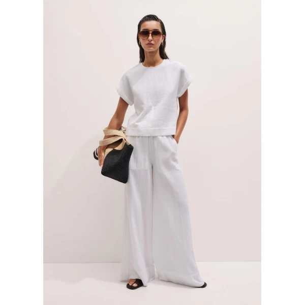 Me and Em Wide-Leg Pant
Cotton Cheesecloth, view 5
