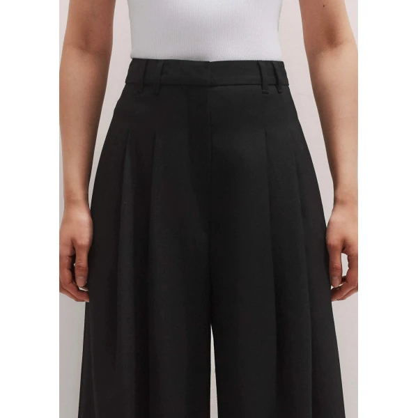 Me and Em Wide-Leg Pleat Pant
Wool Blend, view 3