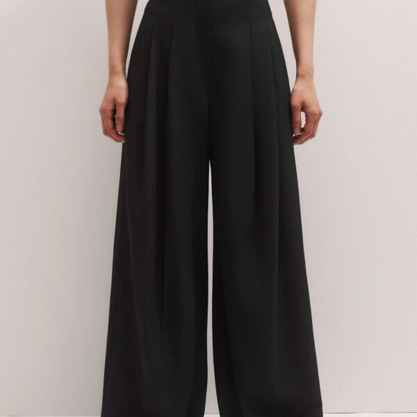 Me + Em Wide-Leg Pleat Pant