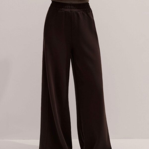 Cotton Loopback – luxury British Brown in Me and Em exclusively at Coveti