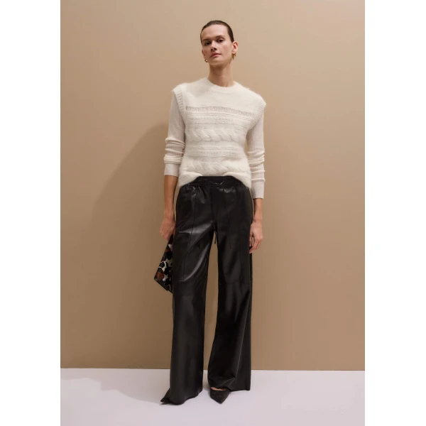 Me and Em Wide-Leg Track Pant
Soft Leather, view 5