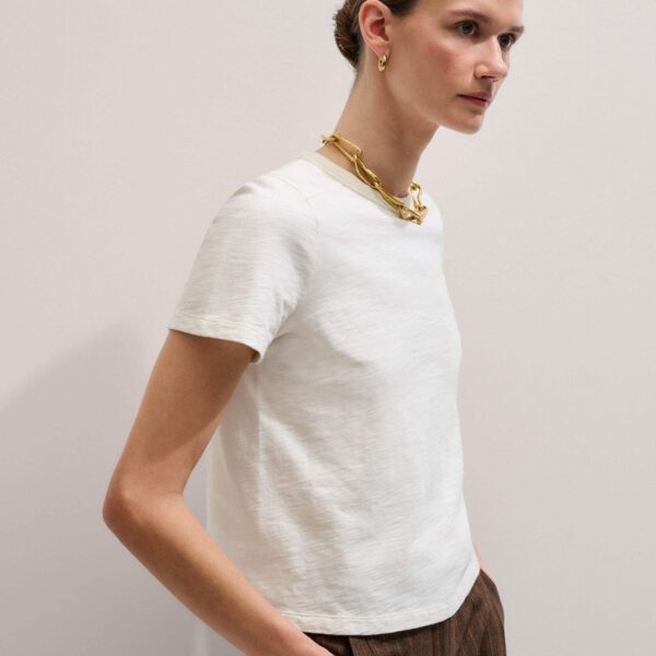 Brushed Cotton – luxury British White in Me and Em exclusively at Coveti