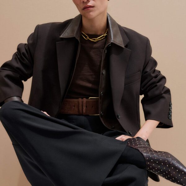 Brushed Cotton – luxury British Brown in Me and Em exclusively at Coveti