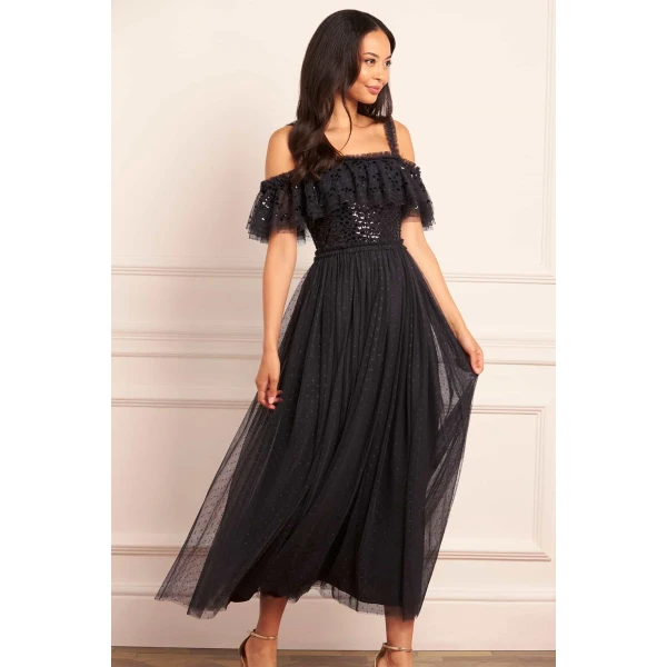 Needle and Thread cocktail dress - sequin embellished | Shop luxury evening wear at Coveti