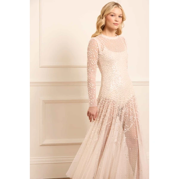 Needle and Thread cocktail dress - sequin embellished | Shop luxury evening wear at Coveti