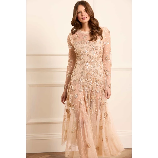Needle and Thread cocktail dress - sequin embellished | Shop luxury evening wear at Coveti