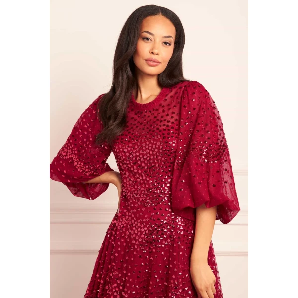 Needle and Thread cocktail dress - sequin embellished | Shop luxury evening wear at Coveti