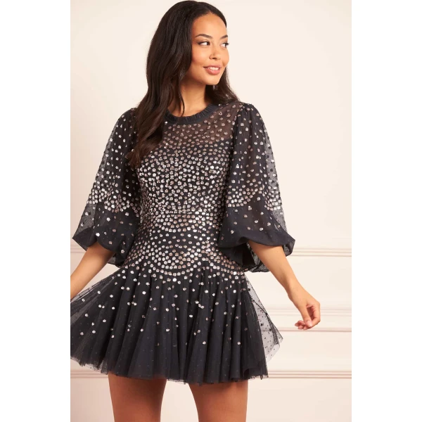 Needle and Thread cocktail dress - sequin embellished | Shop luxury evening wear at Coveti